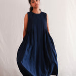 Blues Within Dress, view 5 - handwoven cotton by with N.
