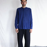 Blues Within Mens Cotton Shirt, view 7 - handwoven cotton by with N.