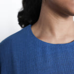 Bluets Box Top, view 7 - handwoven cotton by with N.