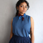 Bluets T-shirt - Handwoven Cotton Top for Women | with N.