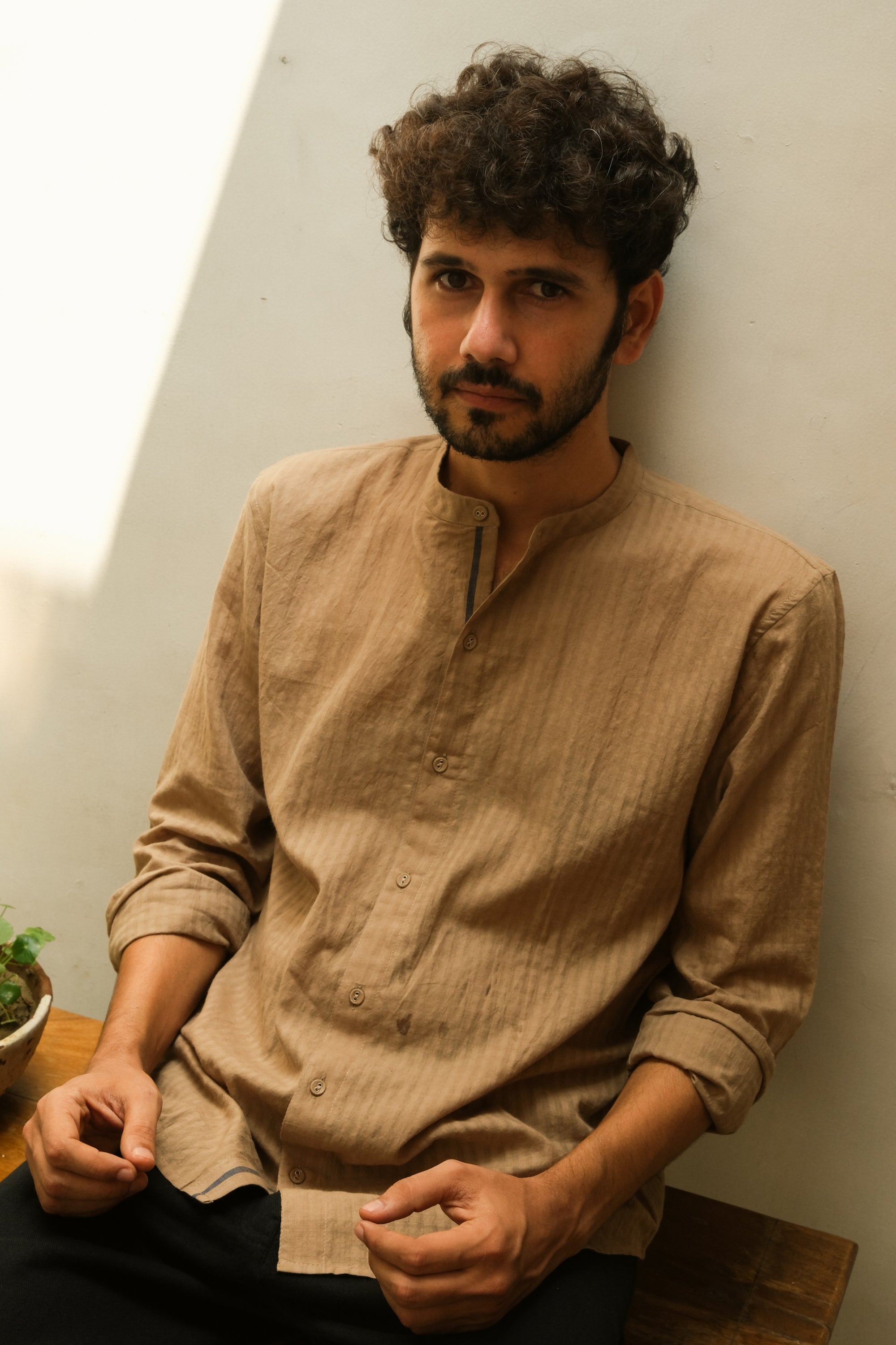 Cha Shirt for Men — Handwoven Shirt | with N.