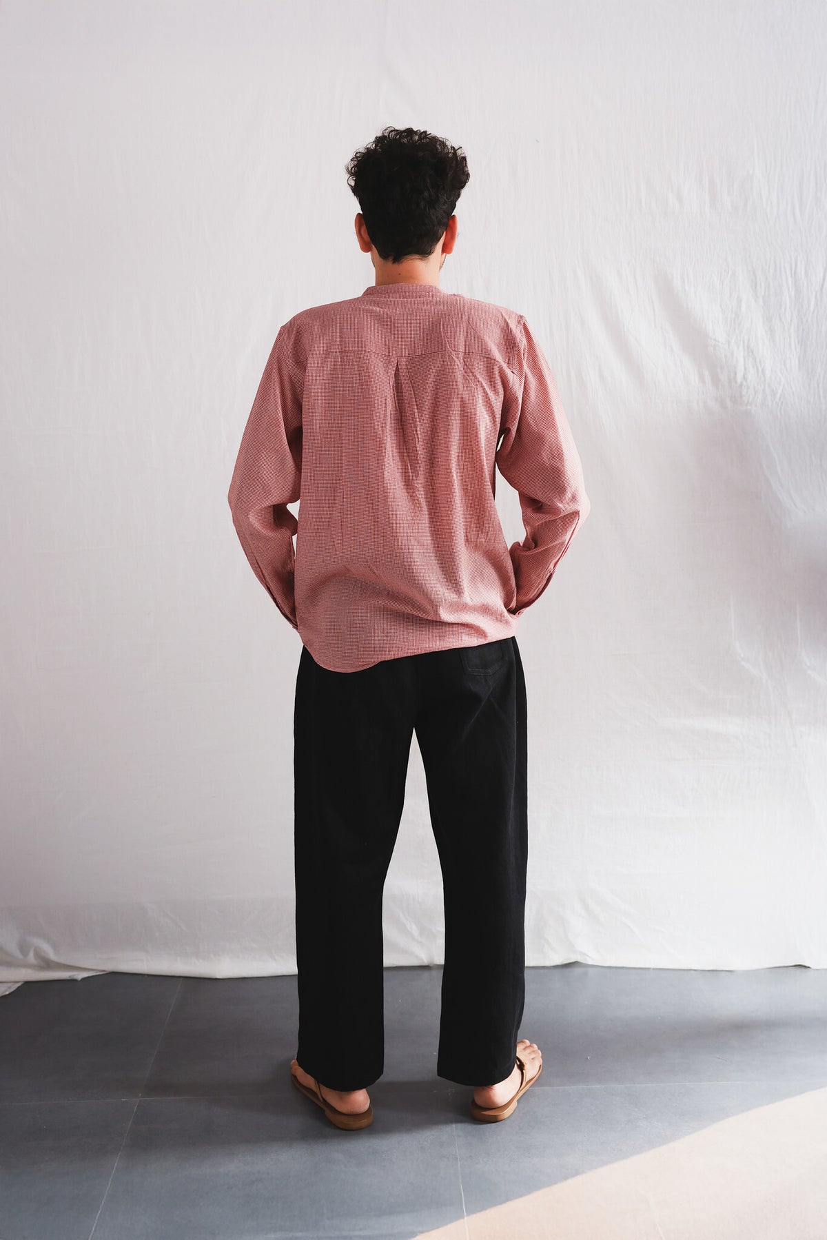 Cluster Mens Cotton Shirt - Handwoven Cotton Shirt for Men | with N.