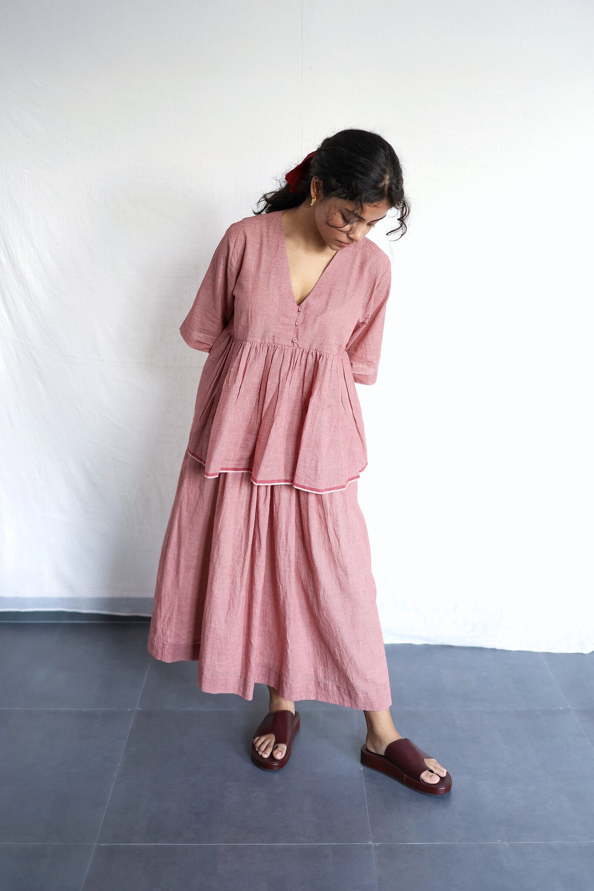 Cluster Skirt - Handwoven Cotton Skirt for Women | with N.
