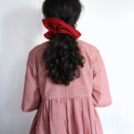 Cluster V-neck Top, view 4 - handwoven cotton by with N.
