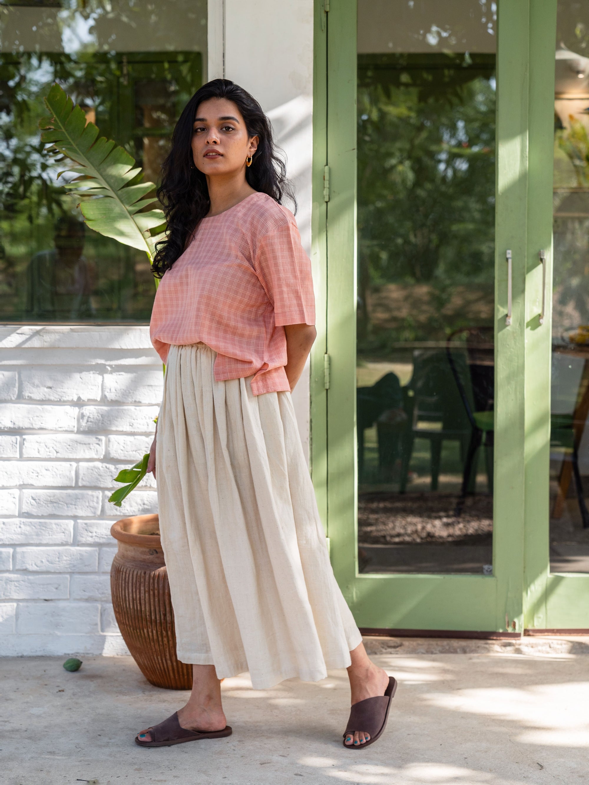 Madder Box Top Set — Handwoven Co-ord Set for Women | with N.