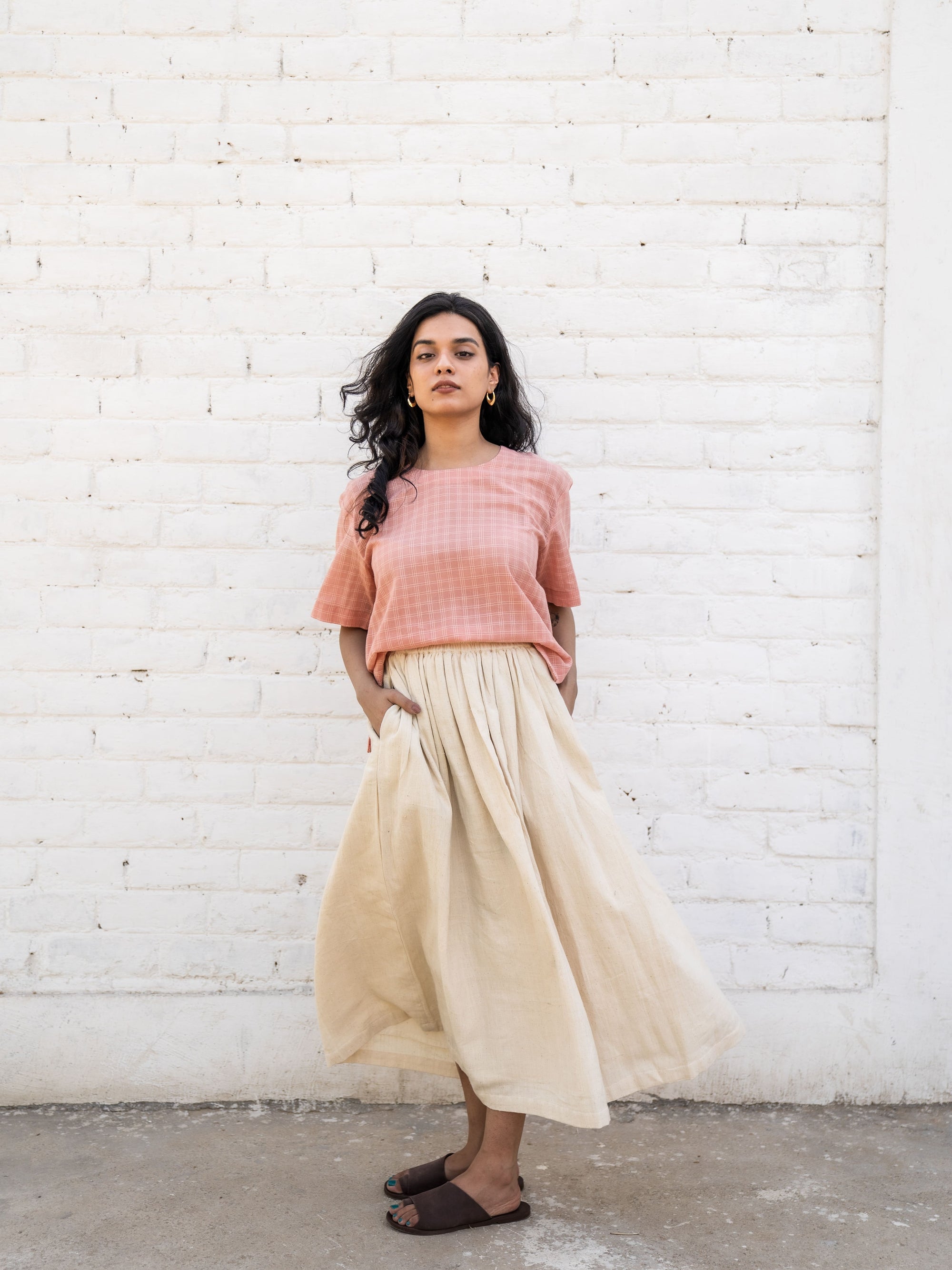 Madder Box Top — Handwoven Top for Women | with N.