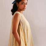 Fallen Flowers Dress, view 3 - handwoven Jamdani by with N.