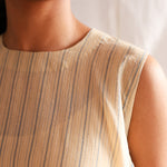 Fallen Flowers Dress, view 7 - handwoven Jamdani by with N.