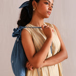 Fallen Flowers Dress, view 8 - handwoven Jamdani by with N.