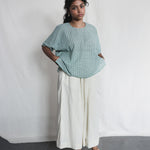 Fields Kimono Sleeve Top worn with Cloud Dancer Skirt | with N.