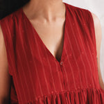 Glow Dress, view 3 - handwoven Jamdani by with N.