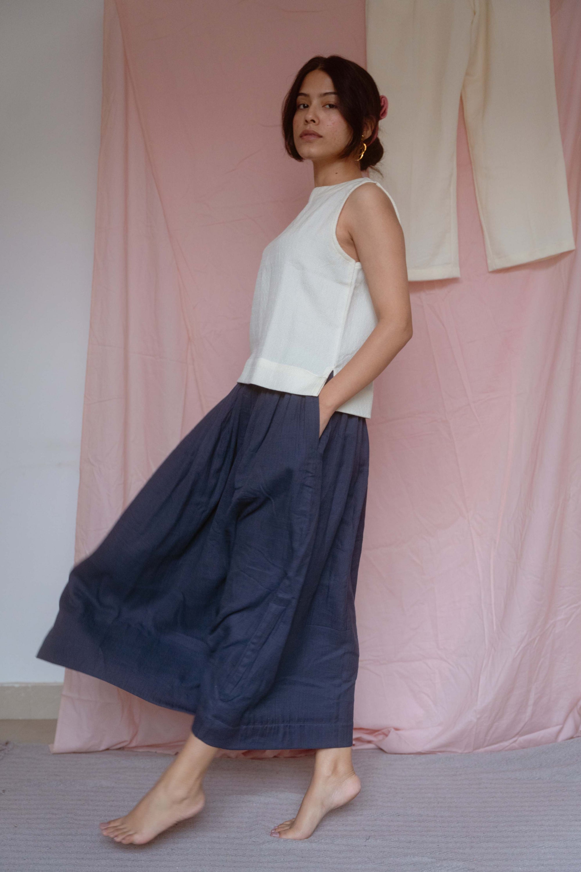 Herringbone Skirt — Handwoven Skirt for Women | with N.