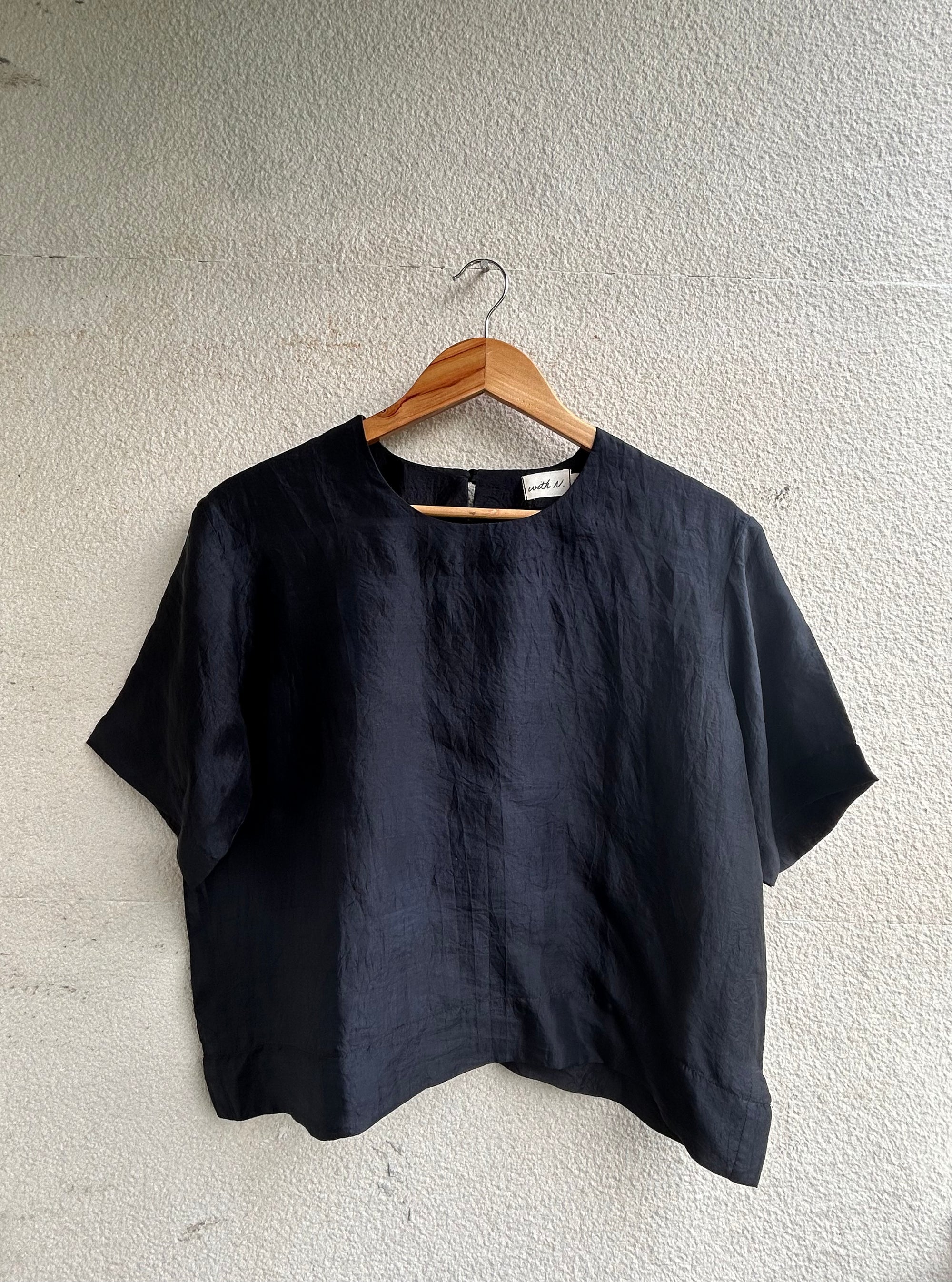 Silk Box Top — Handwoven Silk Top for Women | with N.