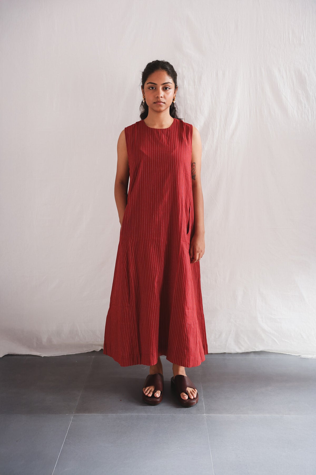 Koi Dress - Handwoven Cotton Dress for Women | with N.
