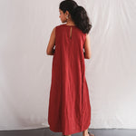Koi Dress, view 4 - handwoven cotton by with N.