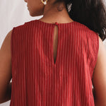 Koi Dress, view 5 - handwoven cotton by with N.