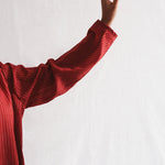 Koi Full Sleeve Top, view 6 - handwoven cotton by with N.