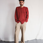 Koi Mens Cotton Shirt with Oat Twill Pants - Handwoven Clothing for Men | with N.