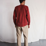 Koi Mens Cotton Shirt, view 2 - handwoven cotton by with N.