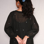Moondance Dress, view 4 - handwoven Jamdani by with N.