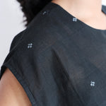 Starlit One-size Top, view 7 - handwoven Jamdani by with N.