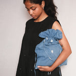 Starlit Pintucks Dress, view 7 - handwoven Jamdani by with N.