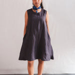 Sunbird Linen Dress - Handwoven Linen Dress for Women | with N.