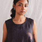 Sunbird Linen Dress, view 5 - handwoven linen by with N.