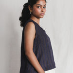 Sunbird Linen Top with Cloud Dancer Skirt - Handwoven Clothing for Women | with N.