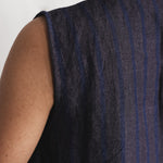 Sunbird Linen Top, view 3 - handwoven linen by with N.