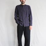 Sunbird Mens Linen Shirt, view 2 - handwoven linen by with N.