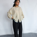 Wilderness Blouse, view 6 - handwoven cotton by with N.
