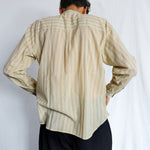 Wilderness Mens Cotton Shirt, view 2 - handwoven cotton by with N.