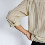 Wilderness Mens Cotton Shirt, view 5 - handwoven cotton by with N.